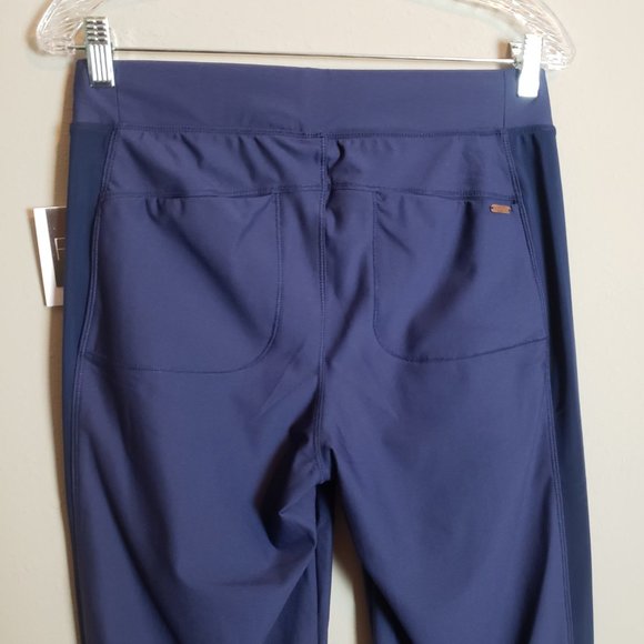 Cherokee Form NWT Navy Mid Rise Moderate Flare Leg Yoga Scrub Pants Small Tall - Picture 9 of 11